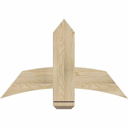 Ekena Millwork Bellingham Rough Sawn Timber Gable Bracket, Douglas Fir, 36"W x 23"H x 4"D x 6"F, 15/12 Pitch GBW036X23X0406BEL00RDF
